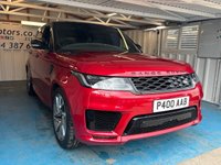 USED 2018 P LAND ROVER RANGE ROVER SPORT 2.0 P400e 13.1kWh GPF Autobiography Dynamic SUV 5dr Petrol Plug-in Hybrid Auto 4WD Euro 6 (s/s) (404 ps)+2 KEYS+2 FORMER KEEPERS+MEDIA+HISTORY+2 CABLES+PANO SUNROOF+NAV+PRIVATE PLATE WITH CAR+REAR ENTERTAINMENT+PRIVACY+CLIMATE+PARK CONTROL WITH CAMERA+FULL LEATHER SEATS+MEDIA+BLUETOOTH+DIGITAL DASH+21