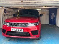 USED 2018 P LAND ROVER RANGE ROVER SPORT 2.0 P400e 13.1kWh GPF Autobiography Dynamic SUV 5dr Petrol Plug-in Hybrid Auto 4WD Euro 6 (s/s) (404 ps)+2 KEYS+2 FORMER KEEPERS+MEDIA+HISTORY+2 CABLES+PANO SUNROOF+NAV+PRIVATE PLATE WITH CAR+REAR ENTERTAINMENT+PRIVACY+CLIMATE+PARK CONTROL WITH CAMERA+FULL LEATHER SEATS+MEDIA+BLUETOOTH+DIGITAL DASH+21