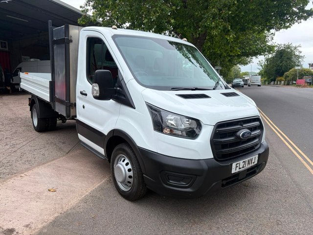 View our Ford Transit 350 EcoBlue Leader RWD L3 LWB Single Cab Tipper - TOOL POD + DUAL REAR WHEELS