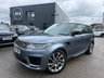 USED 2018 68 LAND ROVER RANGE ROVER SPORT 2.0 P400e 13.1kWh GPF Autobiography Dynamic SUV 5dr Petrol Plug-in Hybrid Auto 4WD Euro 6-2 OWNERS FROM NEW FINISHED IN BYRON BLUE WITH BLUE AND BLACK LEATHER UPHOLSTERY-SLIDING PANORAMIC GLASS SUNROOF-MERIDIAN SOUND-HEATED AND COOLED FRONT SEATS-HEATED STEERING WHEEL-HEATED REAR SEATS-BLUETOOTH-CRUISE CONTROL-SATNAV-REVERSE CAMERA-DAB RADIO-ELECTRIC FOLDING MIRRORS-ELECTRIC MEMORY SEAT-DUAL ZONE CLIMATE CONTROL 
