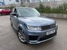 USED 2018 68 LAND ROVER RANGE ROVER SPORT 2.0 P400e 13.1kWh GPF Autobiography Dynamic SUV 5dr Petrol Plug-in Hybrid Auto 4WD Euro 6-2 OWNERS FROM NEW FINISHED IN BYRON BLUE WITH BLUE AND BLACK LEATHER UPHOLSTERY-SLIDING PANORAMIC GLASS SUNROOF-MERIDIAN SOUND-HEATED AND COOLED FRONT SEATS-HEATED STEERING WHEEL-HEATED REAR SEATS-BLUETOOTH-CRUISE CONTROL-SATNAV-REVERSE CAMERA-DAB RADIO-ELECTRIC FOLDING MIRRORS-ELECTRIC MEMORY SEAT-DUAL ZONE CLIMATE CONTROL 