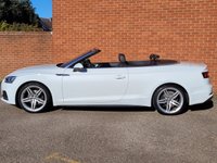 USED 2018 18 AUDI A5 CABRIOLET 2.0 TFSI S line Convertible 2dr Petrol S Tronic Euro 6 (s/s) (190 ps) SAT NAV - HEATED LEATHER