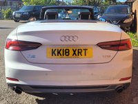 USED 2018 18 AUDI A5 CABRIOLET 2.0 TFSI S line Convertible 2dr Petrol S Tronic Euro 6 (s/s) (190 ps) SAT NAV - HEATED LEATHER