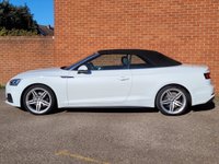 USED 2018 18 AUDI A5 CABRIOLET 2.0 TFSI S line Convertible 2dr Petrol S Tronic Euro 6 (s/s) (190 ps) SAT NAV - HEATED LEATHER
