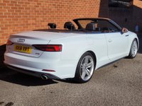 USED 2018 18 AUDI A5 CABRIOLET 2.0 TFSI S line Convertible 2dr Petrol S Tronic Euro 6 (s/s) (190 ps) SAT NAV - HEATED LEATHER