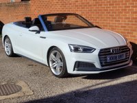 USED 2018 18 AUDI A5 CABRIOLET 2.0 TFSI S line Convertible 2dr Petrol S Tronic Euro 6 (s/s) (190 ps) SAT NAV - HEATED LEATHER