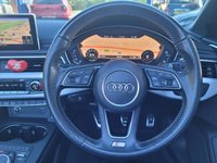 USED 2018 18 AUDI A5 CABRIOLET 2.0 TFSI S line Convertible 2dr Petrol S Tronic Euro 6 (s/s) (190 ps) SAT NAV - HEATED LEATHER