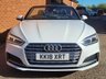 USED 2018 18 AUDI A5 CABRIOLET 2.0 TFSI S line Convertible 2dr Petrol S Tronic Euro 6 (s/s) (190 ps) SAT NAV - HEATED LEATHER