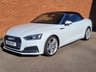 USED 2018 18 AUDI A5 CABRIOLET 2.0 TFSI S line Convertible 2dr Petrol S Tronic Euro 6 (s/s) (190 ps) SAT NAV - HEATED LEATHER
