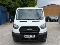 USED 2022 22 FORD TRANSIT 2.0 350 EcoBlue Leader Tipper Double Cab 4dr Diesel Manual RWD L3 Euro 6 (s/s) (130 ps) **FSH*1 OWNER*TIPPER*7 SEATS**
