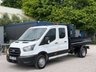 USED 2022 22 FORD TRANSIT 2.0 350 EcoBlue Leader Tipper Double Cab 4dr Diesel Manual RWD L3 Euro 6 (s/s) (130 ps) **FSH*1 OWNER*TIPPER*7 SEATS**