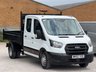 USED 2022 22 FORD TRANSIT 2.0 350 EcoBlue Leader Tipper Double Cab 4dr Diesel Manual RWD L3 Euro 6 (s/s) (130 ps) **FSH*1 OWNER*TIPPER*7 SEATS**