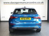 USED 2021 21 AUDI A3 1.0 TFSI 30 Sport Sportback 5dr Petrol S Tronic Euro 6 (s/s) (110 ps) HIGH QUALITY AUDI - 1 OWNER FROM NEW, COMES WITH A FULL AUDI MAIN DEALER SERVICE HISTORY + VIRTUAL COCKPIT DIGITAL DASH DISPLAY +  SATELLITE NAVIGATION + APPLE CARPLAY / ANDROID AUTO + BLUETOOTH PHONE AND MEDIA CONNECTIVITY + APPS CONTROL + IN CAR ENTERTAINMENT WITH TOUCH SCREEN MEDIA DISPLAY + AUTOMATIC LED HEADLIGHTS + LANE ASSIST + DAB DIGITAL RADIO + DUAL ZONE CLIMATE CONTROL + AIR CONDITIONING + ECO STOP/START SYSTEM + SELECTABLE DRIVING MODES + PARKING SENSORS + 17 INCH ALLOY WHEELS