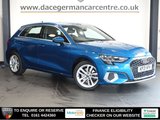 USED 2021 21 AUDI A3 1.0 TFSI 30 Sport Sportback 5dr Petrol S Tronic Euro 6 (s/s) (110 ps) HIGH QUALITY AUDI - 1 OWNER FROM NEW, COMES WITH A FULL AUDI MAIN DEALER SERVICE HISTORY + VIRTUAL COCKPIT DIGITAL DASH DISPLAY +  SATELLITE NAVIGATION + APPLE CARPLAY / ANDROID AUTO + BLUETOOTH PHONE AND MEDIA CONNECTIVITY + APPS CONTROL + IN CAR ENTERTAINMENT WITH TOUCH SCREEN MEDIA DISPLAY + AUTOMATIC LED HEADLIGHTS + LANE ASSIST + DAB DIGITAL RADIO + DUAL ZONE CLIMATE CONTROL + AIR CONDITIONING + ECO STOP/START SYSTEM + SELECTABLE DRIVING MODES + PARKING SENSORS + 17 INCH ALLOY WHEELS
