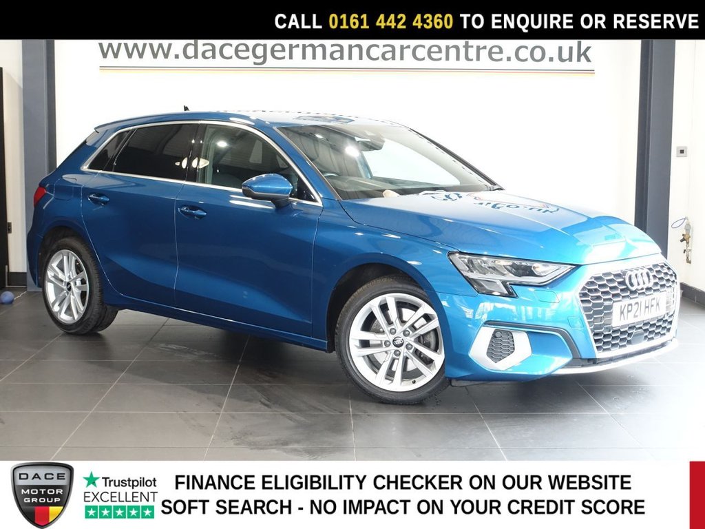 Blue 2021 Audi A3 Hatchback Front-wheel drive Automatic