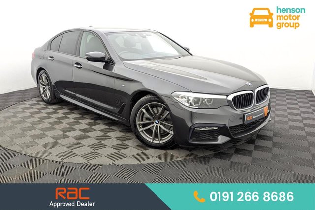 2018 18 BMW 5 SERIES 2.0 520i GPF M Sport Saloon 4dr Petrol Auto Euro 6 (s/s) (184 ps) Sat Nav, Full Leather, Cruise