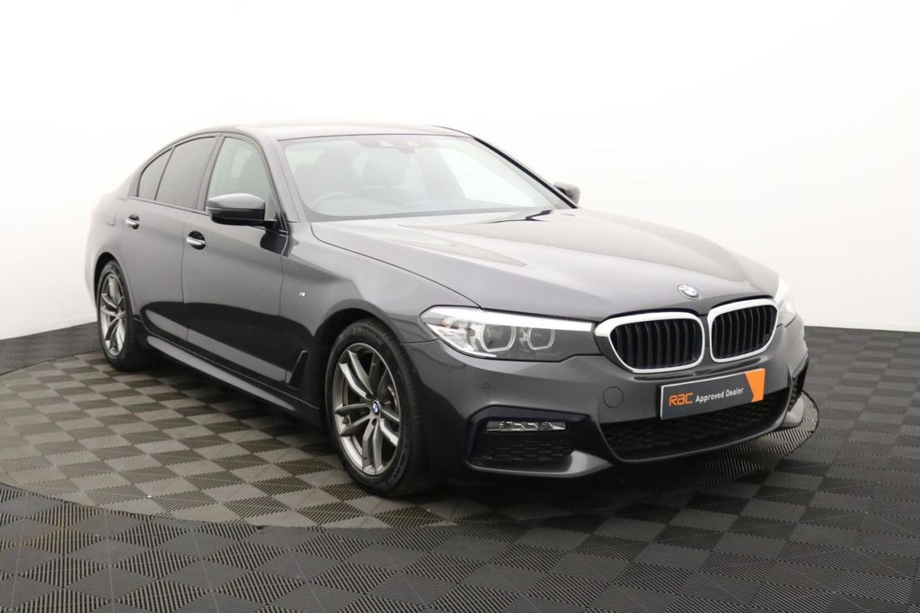 USED 2018 18 BMW 5 SERIES 2.0 520i GPF M Sport Saloon 4dr Petrol Auto Euro 6 (s/s) (184 ps) Sat Nav, Full Leather, Cruise