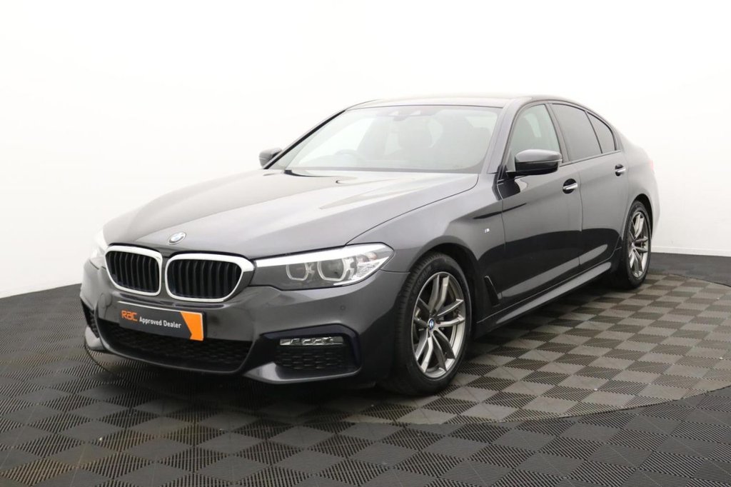 USED 2018 18 BMW 5 SERIES 2.0 520i GPF M Sport Saloon 4dr Petrol Auto Euro 6 (s/s) (184 ps) Sat Nav, Full Leather, Cruise