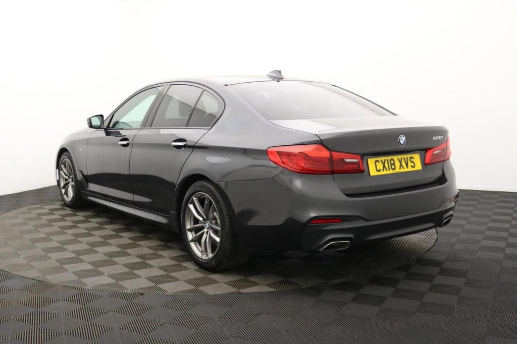 USED 2018 18 BMW 5 SERIES 2.0 520i GPF M Sport Saloon 4dr Petrol Auto Euro 6 (s/s) (184 ps) Sat Nav, Full Leather, Cruise
