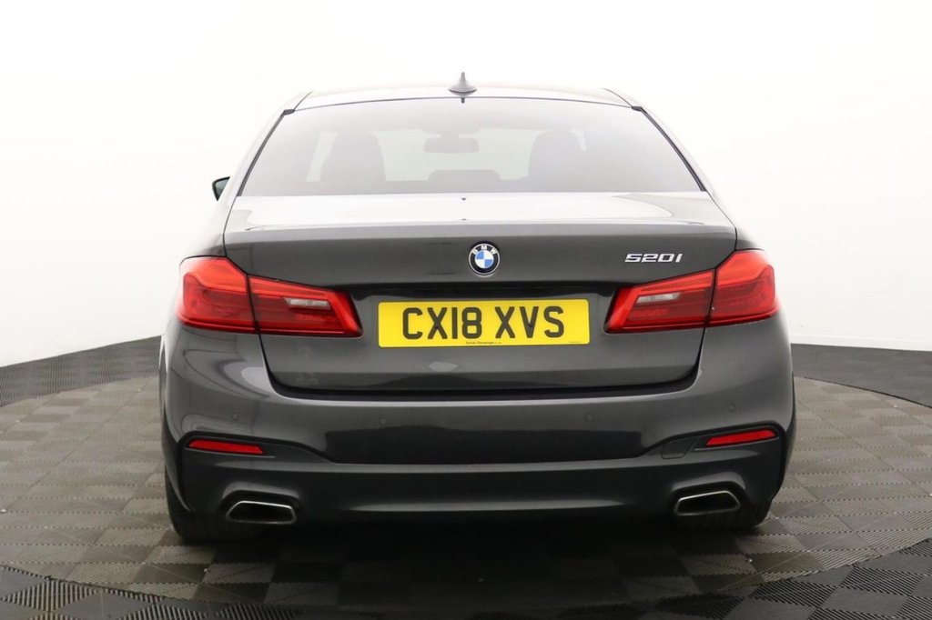 USED 2018 18 BMW 5 SERIES 2.0 520i GPF M Sport Saloon 4dr Petrol Auto Euro 6 (s/s) (184 ps) Sat Nav, Full Leather, Cruise