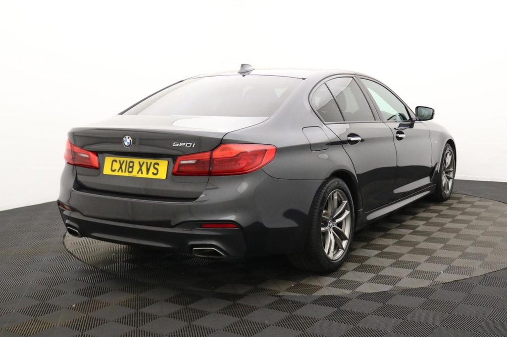 USED 2018 18 BMW 5 SERIES 2.0 520i GPF M Sport Saloon 4dr Petrol Auto Euro 6 (s/s) (184 ps) Sat Nav, Full Leather, Cruise