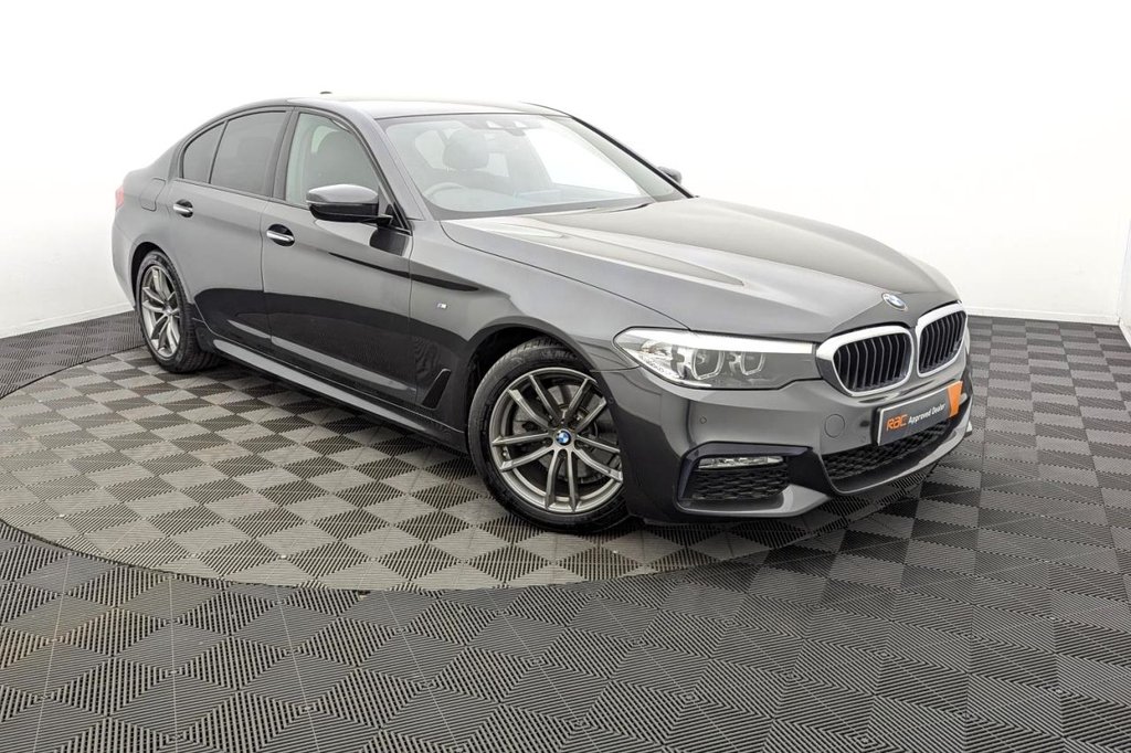 USED 2018 18 BMW 5 SERIES 2.0 520i GPF M Sport Saloon 4dr Petrol Auto Euro 6 (s/s) (184 ps) Sat Nav, Full Leather, Cruise