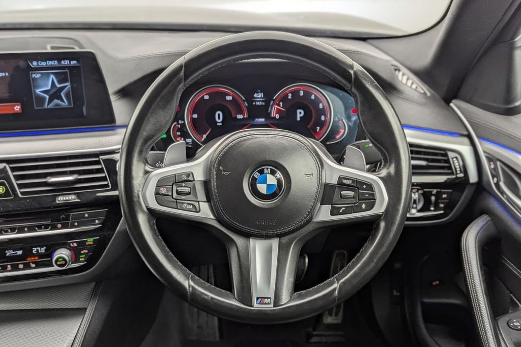 USED 2018 18 BMW 5 SERIES 2.0 520i GPF M Sport Saloon 4dr Petrol Auto Euro 6 (s/s) (184 ps) Sat Nav, Full Leather, Cruise