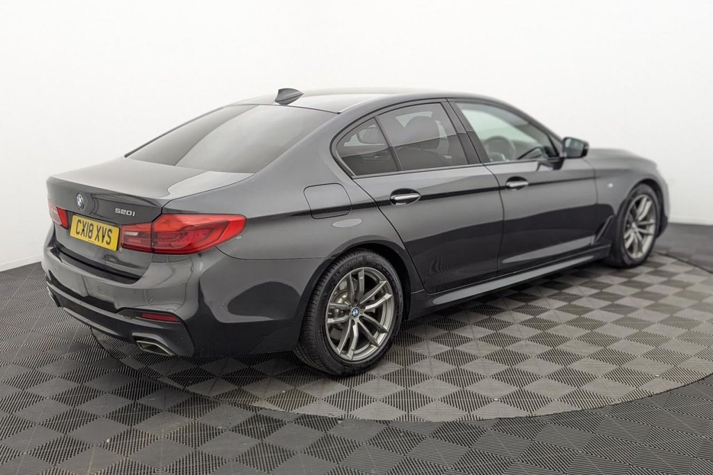 USED 2018 18 BMW 5 SERIES 2.0 520i GPF M Sport Saloon 4dr Petrol Auto Euro 6 (s/s) (184 ps) Sat Nav, Full Leather, Cruise