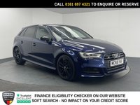 USED 2019 68 AUDI S3 2.0 TFSI Black Edition Sportback 5dr Petrol S Tronic quattro Euro 6 (s/s) (300 ps) FULL SERVICE HISTORY + SAT NAV