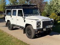 USED 2014 14 LAND ROVER DEFENDER 2.2 TDCi XS Pickup Double Cab 4dr Diesel Manual 4WD MWB Euro 5 (122 ps) XS TOP SPEC 110 WHITE