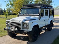 USED 2014 14 LAND ROVER DEFENDER 2.2 TDCi XS Pickup Double Cab 4dr Diesel Manual 4WD MWB Euro 5 (122 ps) XS TOP SPEC 110 WHITE