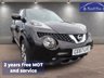 USED 2017 67 NISSAN JUKE 1.5 dCi Tekna SUV 5dr Diesel Manual Euro 6 (s/s) (110 ps) Only 2 owners from new. Very low mileage - Only 52K. Service history + spare key & vehicle information pack. 2 YEARS FREE MOT & SERVICE INCLUDED. 3 Months Russell Ham Quality Warranty . All Car's Are HPI Clear . Finance Arranged - - Extended 12 Month's Warranty Available. To view all of our cars visit www.russellham.co.uk
