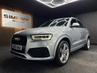 USED 2016 65 AUDI Q3 2.0 TDI S line Plus SUV 5dr Diesel S Tronic quattro Euro 6 (s/s) (184 ps) PARKING SENSORS + QUATTRO