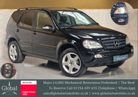 USED 2003 53 MERCEDES-BENZ M-CLASS 2.7 ML270 CDI SUV 5dr Diesel Automatic (250 g/km, 163 bhp) &pound;4000 SERVICE PERFORMED