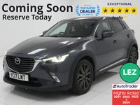USED 2017 17 MAZDA CX-3 2.0 SKYACTIV-G Sport Nav SUV 5dr Petrol Manual 4WD Euro 6 (s/s) (150 ps) 1 Owner - 4WD - F/S/H - LEZ