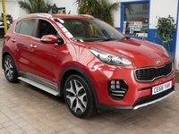 USED 2016 66 KIA SPORTAGE 2.0 CRDi GT-Line SUV 5dr Diesel Manual AWD Euro 6 (134 bhp) SAT NAV HEATED LEATHER INTERIOR PARKING CAMERA CRUISE CONTROL PARKING SENSORS 2 OWNER SERVICE HISTORY