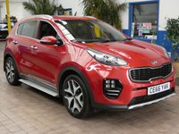 USED 2016 66 KIA SPORTAGE 2.0 CRDi GT-Line SUV 5dr Diesel Manual AWD Euro 6 (134 bhp) SAT NAV HEATED LEATHER INTERIOR PARKING CAMERA CRUISE CONTROL PARKING SENSORS 2 OWNER SERVICE HISTORY