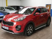USED 2016 66 KIA SPORTAGE 2.0 CRDi GT-Line SUV 5dr Diesel Manual AWD Euro 6 (134 bhp) SAT NAV HEATED LEATHER INTERIOR PARKING CAMERA CRUISE CONTROL PARKING SENSORS 2 OWNER SERVICE HISTORY