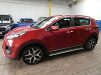 USED 2016 66 KIA SPORTAGE 2.0 CRDi GT-Line SUV 5dr Diesel Manual AWD Euro 6 (134 bhp) SAT NAV HEATED LEATHER INTERIOR PARKING CAMERA CRUISE CONTROL PARKING SENSORS 2 OWNER SERVICE HISTORY