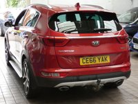 USED 2016 66 KIA SPORTAGE 2.0 CRDi GT-Line SUV 5dr Diesel Manual AWD Euro 6 (134 bhp) SAT NAV HEATED LEATHER INTERIOR PARKING CAMERA CRUISE CONTROL PARKING SENSORS 2 OWNER SERVICE HISTORY