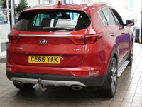 USED 2016 66 KIA SPORTAGE 2.0 CRDi GT-Line SUV 5dr Diesel Manual AWD Euro 6 (134 bhp) SAT NAV HEATED LEATHER INTERIOR PARKING CAMERA CRUISE CONTROL PARKING SENSORS 2 OWNER SERVICE HISTORY