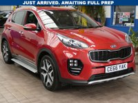 USED 2016 66 KIA SPORTAGE 2.0 CRDi GT-Line SUV 5dr Diesel Manual AWD Euro 6 (134 bhp) SAT NAV HEATED LEATHER INTERIOR PARKING CAMERA CRUISE CONTROL PARKING SENSORS 2 OWNER SERVICE HISTORY