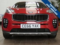 USED 2016 66 KIA SPORTAGE 2.0 CRDi GT-Line SUV 5dr Diesel Manual AWD Euro 6 (134 bhp) SAT NAV HEATED LEATHER INTERIOR PARKING CAMERA CRUISE CONTROL PARKING SENSORS 2 OWNER SERVICE HISTORY