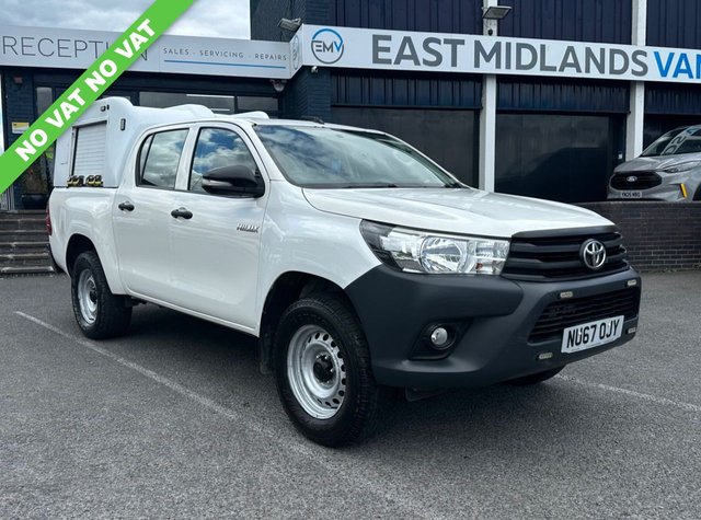 View our Toyota HI-Lux 2.4 D-4D Active Pickup Double Cab 4dr Diesel Manual 4WD Euro 6 NO VAT NO VAT (3.5t) (150 ps)