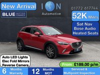 USED 2015 65 MAZDA CX-3 2.0 SKYACTIV-G Sport Nav SUV 5dr *Mega Spec inc. Nav, Bose Audio and more* 