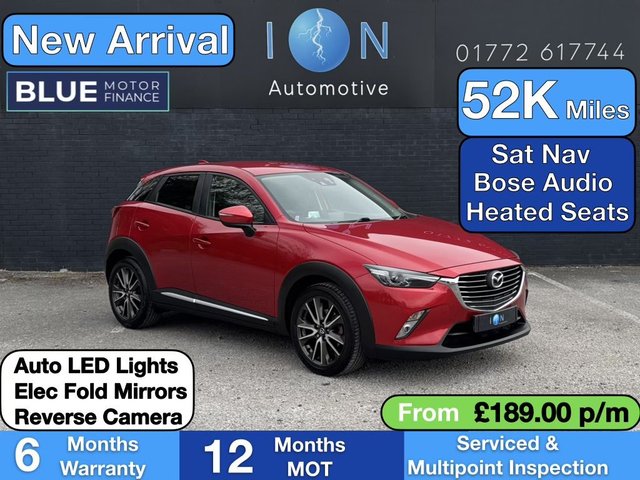 2015 CX 3 2.0 SKYACTIV G SPORT NAV SUV 5DR PETROL MANUAL EURO 6 S... photo