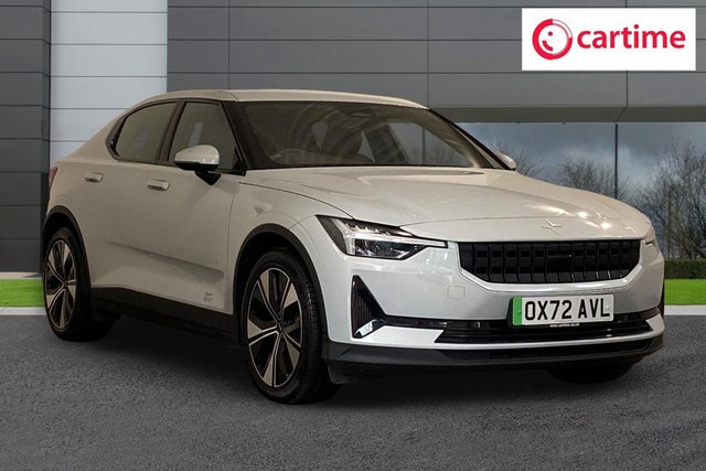 View our Polestar Polestar 2 Single Motor 69kWh Standard Range Fastback 5dr Electric Auto FWD (231 ps) Rear View Camera, Front / Rear Parking Assistance, Heated Front Seats, 19in Alloys, Electric Door Mirrors