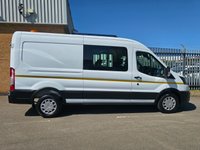 USED 2024 24 FORD TRANSIT 2.0 350 EcoBlue Trend Crew Van Double Cab 5dr Diesel Manual L3 H2 Euro 6 (s/s) (130 ps) DOUBLE CAB - TREND SPEC
