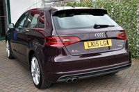 USED 2015 15 AUDI A3 1.4TFSi S-LINE SPORTBACK 5 DOOR S-TRONIC AUTO 123 BHP (EURO 6) Sat Nav / Park Assist / &pound;35 Tax