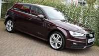 USED 2015 15 AUDI A3 1.4TFSi S-LINE SPORTBACK 5 DOOR S-TRONIC AUTO 123 BHP (EURO 6) Sat Nav / Park Assist / &pound;35 Tax